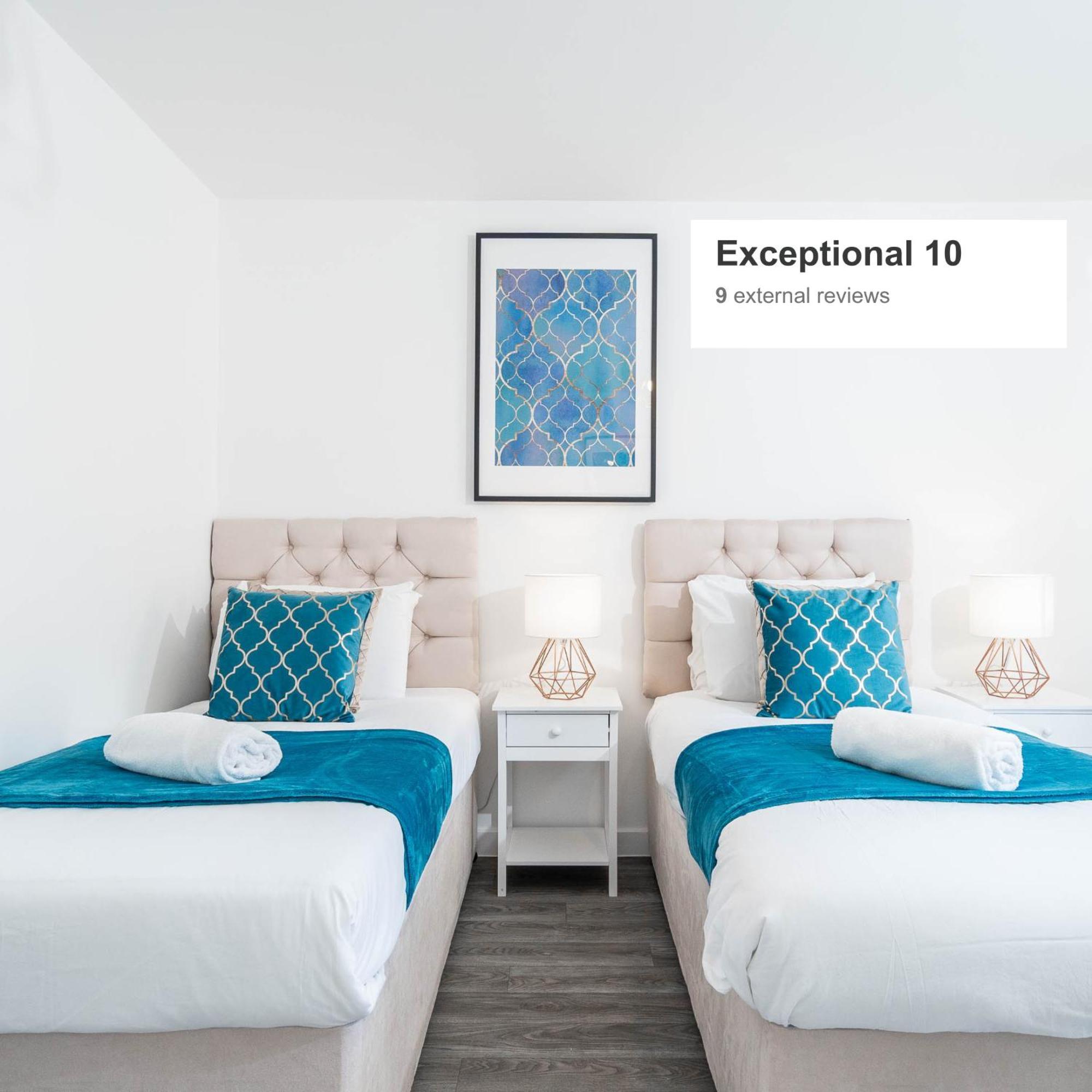 Luxury Apartment - Twin Beds - Selly Oak - Off-Street Parking - Free Netflix & Wifi - Top Rated 9Cc Бирмингем Экстерьер фото